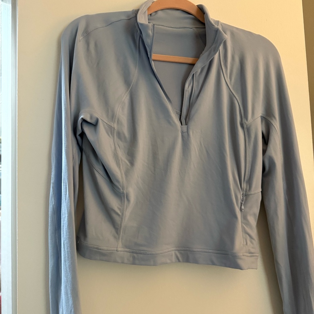 lululemon athletica Light Blue Zip-Up